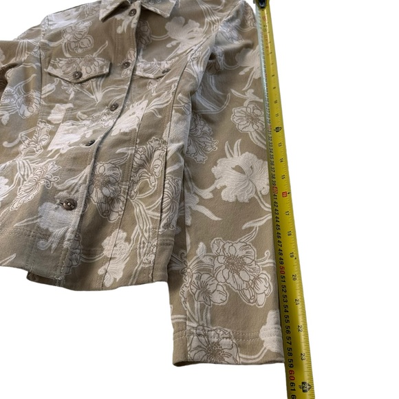 APANAGE Women's Long Sleeve Textured Floral Jacket Size 4 - Picture 10 of 14